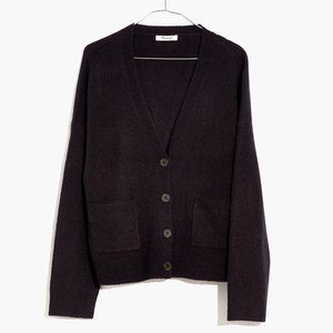 Madewell Black Short Kent Ex-Boyfriend Cardigan
